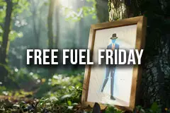 Free Fuel Friday Poster
